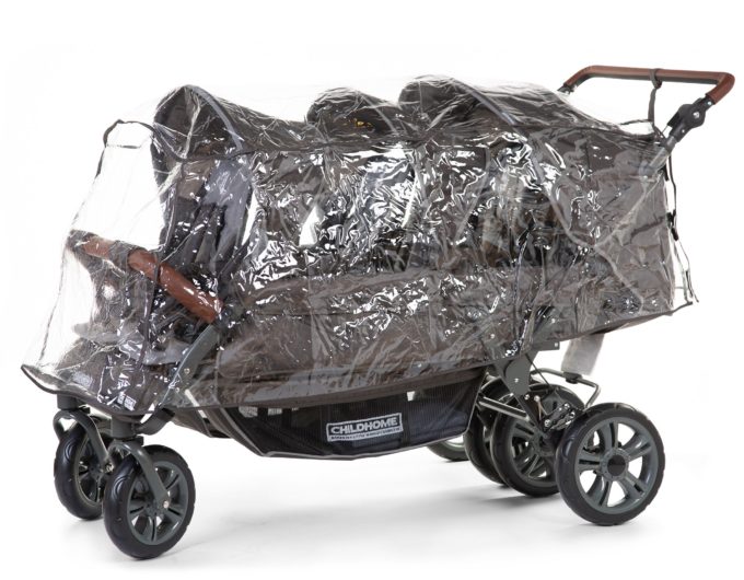 Regenschutz für CHILDHOME Sechslingswagen (CWSIXN) 1