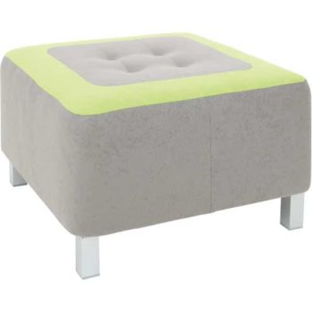 Kindergarten-Sitz Premium - quadratisch - grau/grün