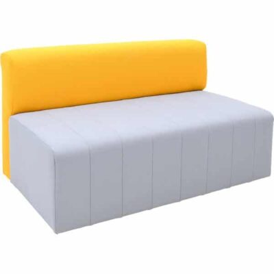 Kindergarten-Sofa Modern Plus - grau-senf