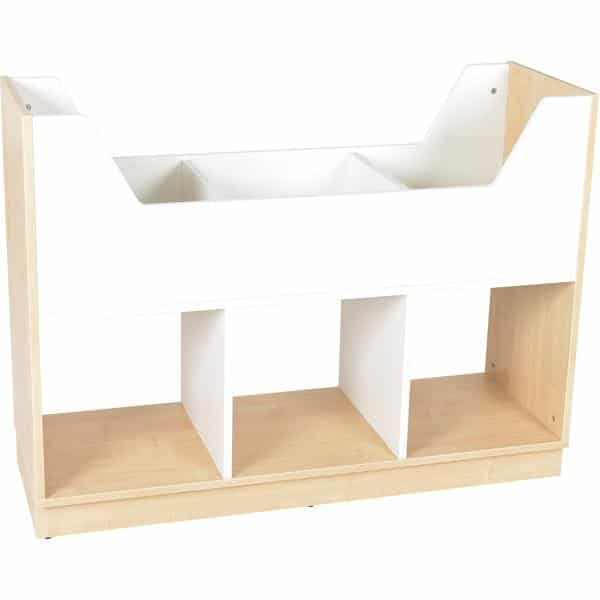 Kindergarten-Bücherregal Quadro - Bücherkahn - Ahorn günstig kaufen