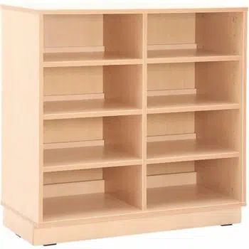 Kindergarten-Schrank M - mit Trennwand und Einlegeböden - auf Sockel - Breite: 89 cm