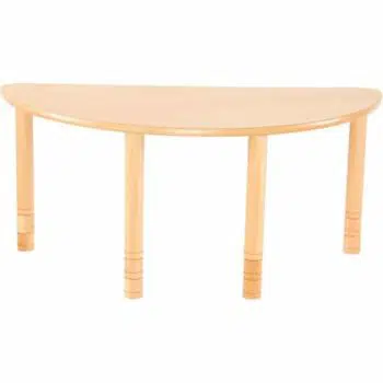 Kindergarten-Tisch Flexi (halbrund) - höhenverstellbar 58-76 cm