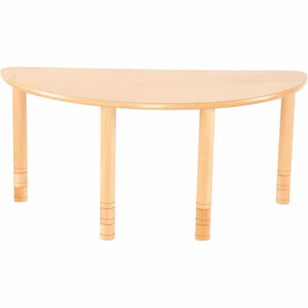 Kindergarten-Tisch Flexi (halbrund) - höhenverstellbar 40-58 cm 1