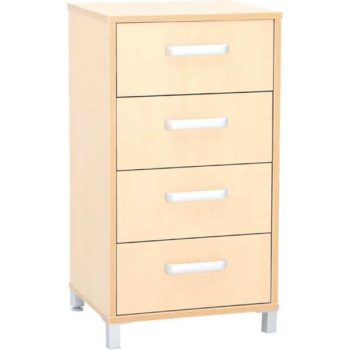 Kindergarten-Flexi Schrank M mit 4 Schubladen - Breite: 46,8 cm