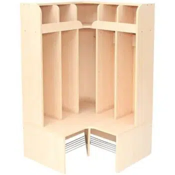Eckgarderobe Schmetterling 6 - Sitzhöhe: 32,5 cm