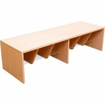 Kindergarten-Garderobenbank Wolke 6 - Ahorn