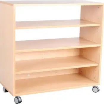 Kindergarten-Flexi Schrank M - halboffen - mit 3 Einlegeböden - Breite: 89 cm
