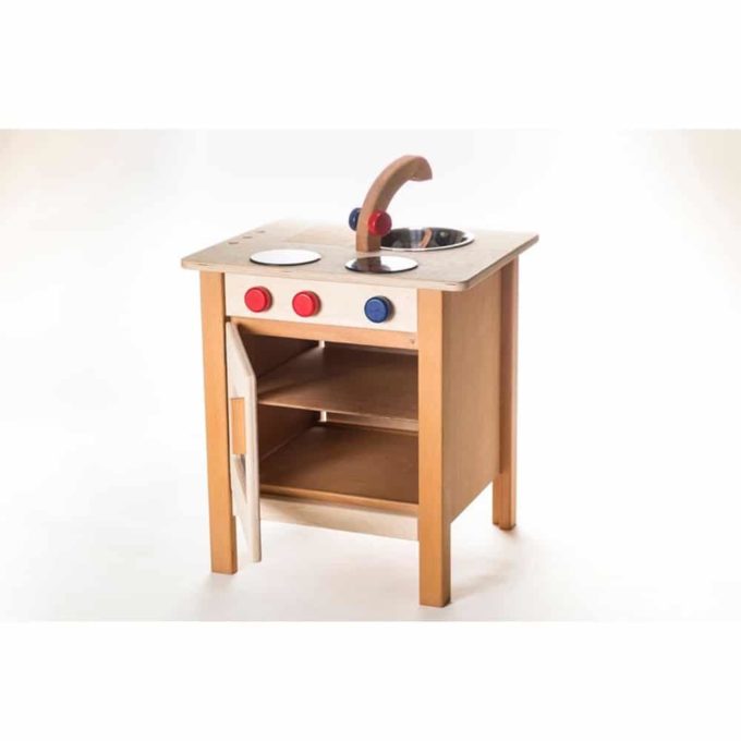 Kinderküche aus Holz - zweifarbig 1
