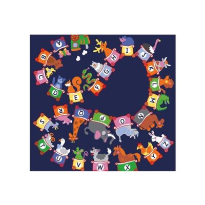 Spielteppich - ABC-Raupe