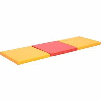 3-teilige Matte - orange/rot