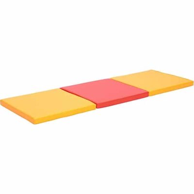 3-teilige Matte - orange/rot