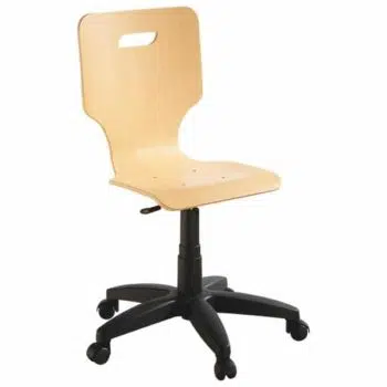 Schalenstuhl mit Rollen für Erwachsene