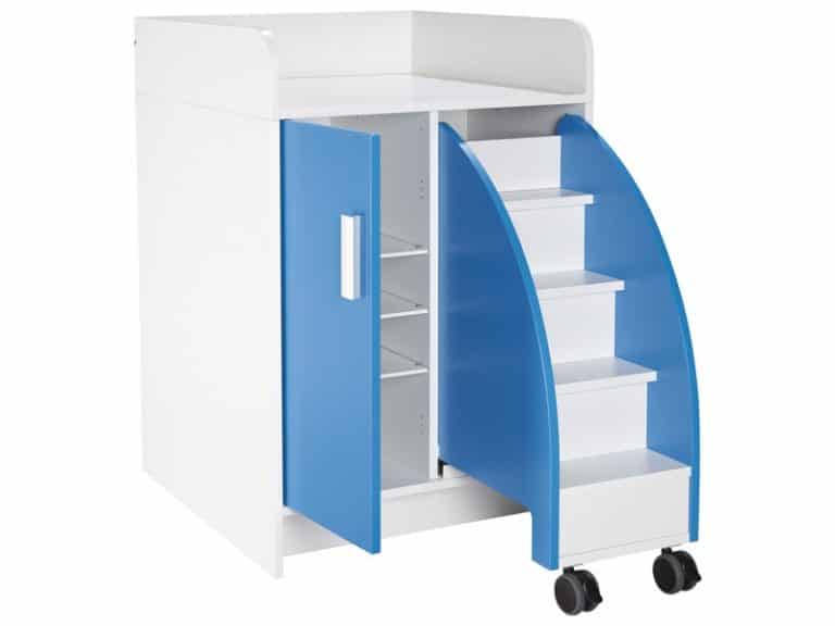 Wickelkommode Kazeo Breite 70 Cm 3 Regalb den 1 T r Und 1 wickelkommode-kazeo-breite-70-cm-3-regalb-den-1-t-r-und-1