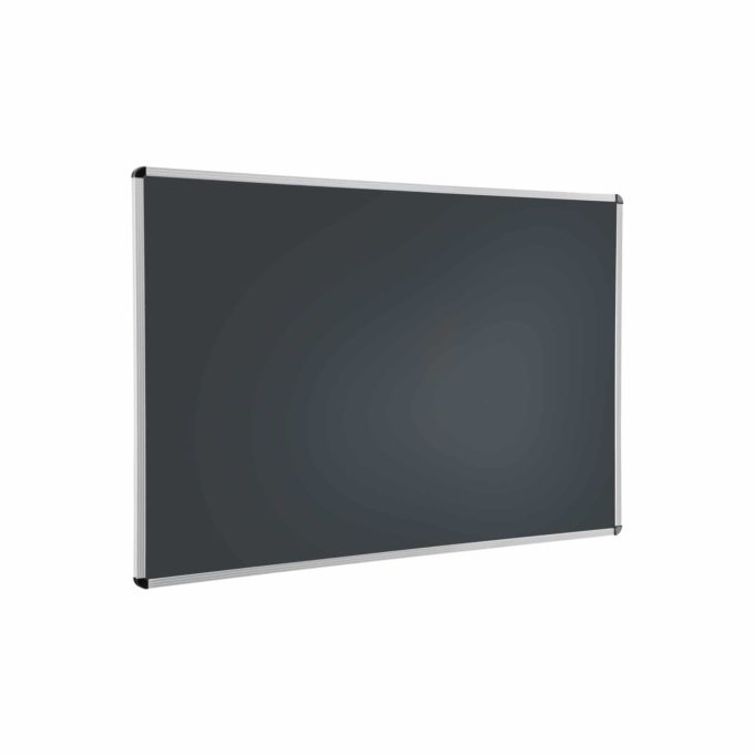 Wandtafel schwarz mit Aluprofilrahmen ohne Ablage 1