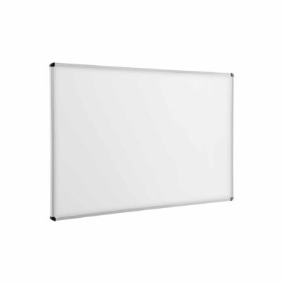 Wandtafel weiß mit Aluprofilrahmen ohne Ablage