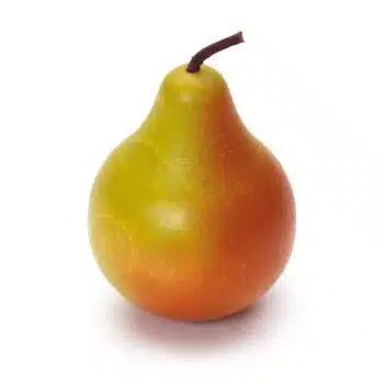 Kaufladenartikel - Apfel - gelb-rot (5 Stück)