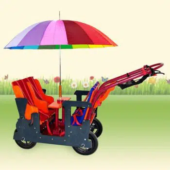 HAWAZUZIE Krippenwagen Lok - 4-Sitzer (Komfort)