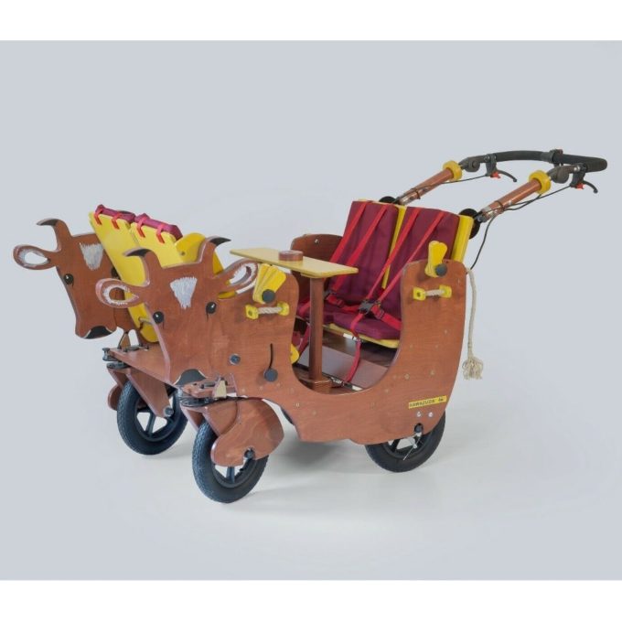 HAWAZUZIE Krippenwagen mit Motor 4-Sitzer - Kuh Alma 1