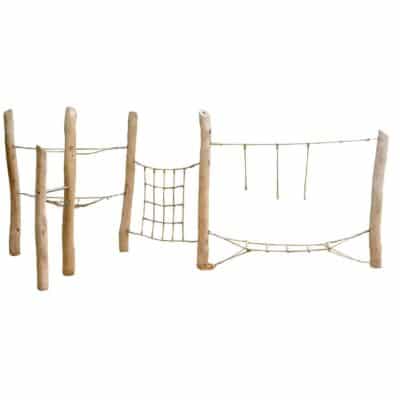 Kletter- und Hangelanlage "Coming Home" aus Robinien-Holz