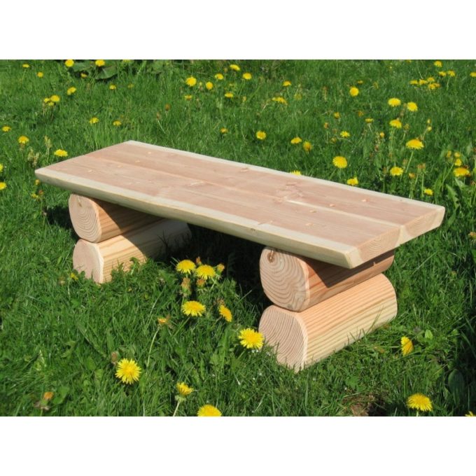 Krippen-Tisch aus Douglasien-Holz - montiert 3