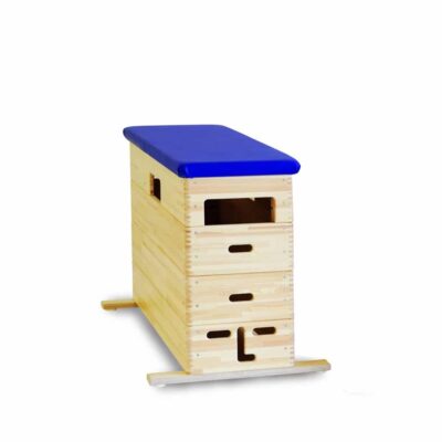 Sprungkasten 4-tlg. keilgezinkt - 90 cm hoch aus Massivholz von Sportgeräte Langer