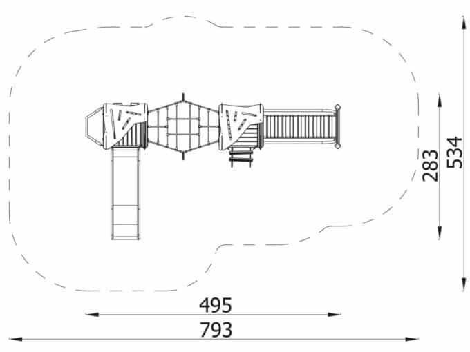 Spielturm-Anlage Triangulo 17202 von Novum Spielgeräte 2
