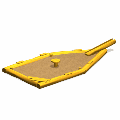 Sandkasten Spielschiff aus Robinienholz