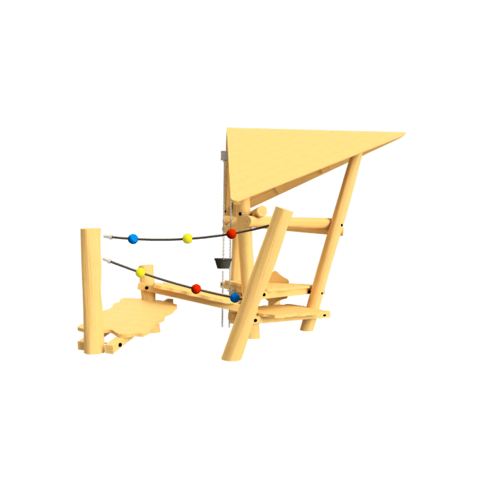 Sandspielgerät Adventure Play aus Robinienholz 1