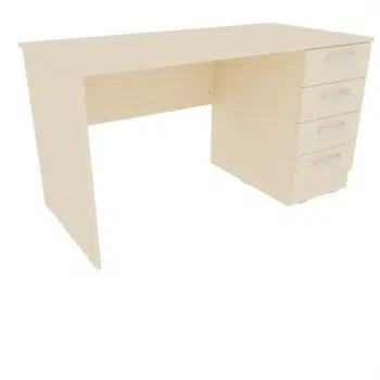 Grande Schreibtisch mit 4 Schubladen - Ahorn