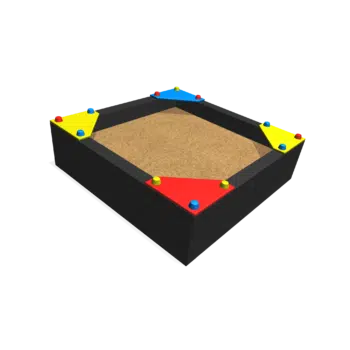 Rebo Sandkasten 1.5 x 1.5 x 0.5 m
