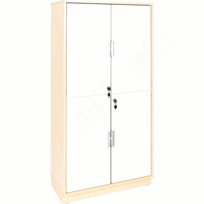 Schrank XL ohne Trennwand - Höhe: 162 cm - Ahorn - weiß (Quadro 115-180°)