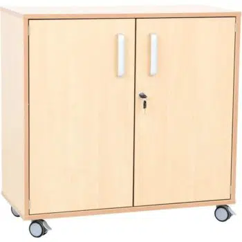 Schrank M - Breite: 89 cm - abschließbar - auf Rollen