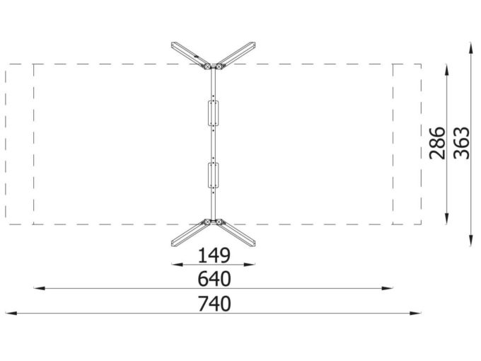 Triangulo Doppelschaukel mit 2 Sicherheitsschaukelsitzen von Novum Spielgeräte 8