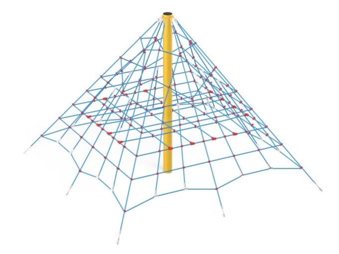 Kleine Seil-Pyramide von Novum Spielgeräte 1