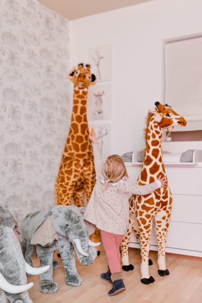 Childhome Stehende Giraffe Stofftier - 50x40x135 cm - Braun Gelb 2