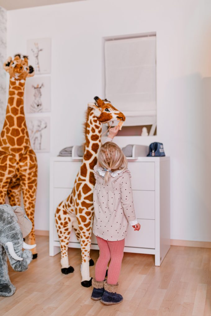 Childhome Stehende Giraffe Stofftier - 50x40x135 cm - Braun Gelb 12