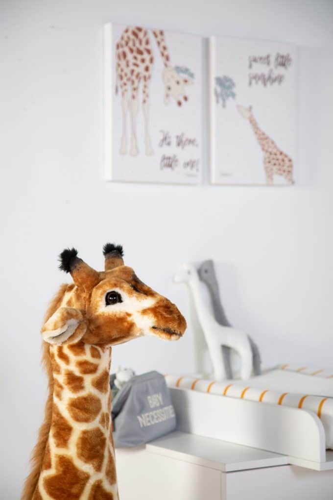 Childhome Stehende Giraffe Stofftier - 50x40x135 cm - Braun Gelb 7
