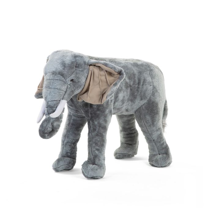 Childhome Stehender Elefant Stofftier - 70x40x60 cm - Grau 1