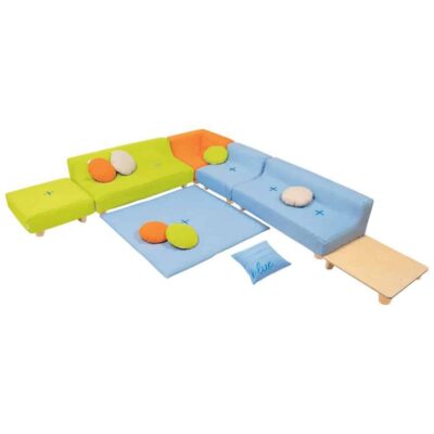 Set Entspannungsecke Cocoon Komfort mit Holzfüßen