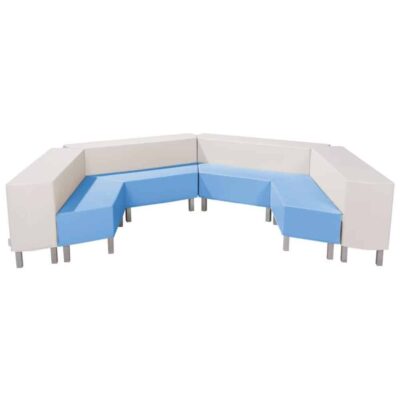 Set Große Lounge Delta mit Metallfüßen
