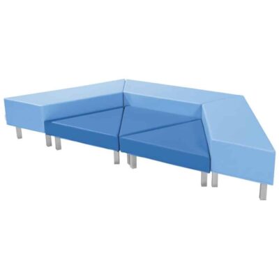 Set Halbes Sechseck Delta mit Metallfüßen