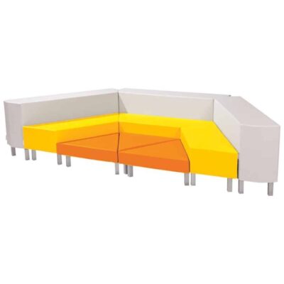 Set Halbes Sechseck Groß Delta mit Metallfüßen
