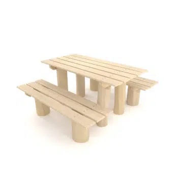 Sitzgruppe aus Robinienholz ROBINIA RB1393 - Vinci Play