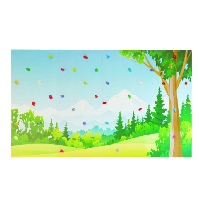 Kletteranlage Free-Climbing 4-tlg. bedruckt inkl. 40 Klettergriffen von Sportgeräte Langer 1