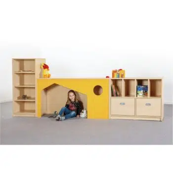 DORA Regalsystem mit Höhlenschrank und Materialschrank