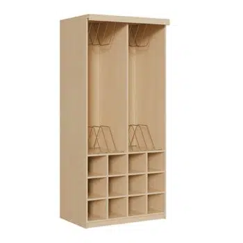 Liegepolsterschrank mit Vorhangeinrichtung (ohne Vorhang)