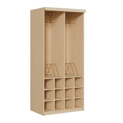 Liegepolsterschrank mit Vorhangeinrichtung (ohne Vorhang)