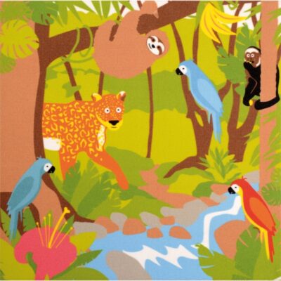 Chamäleon Teppich 80 x 80 cm