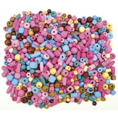 Holzperlen bunt 250 g