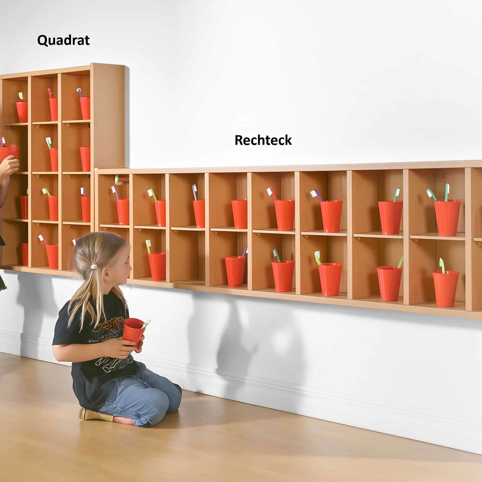 QWORK Mobiler Bücherwagen Mit Rollen - Weiß, Mehrzweck-Organizer